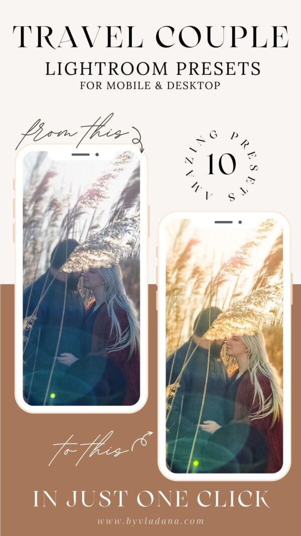 Travel Couple Lightroom Presets by Vladana (for mobile & desktop) - Image 8
