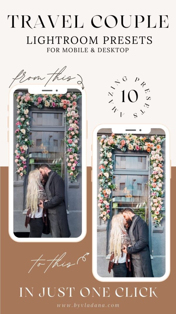 Travel Couple Lightroom Presets by Vladana (for mobile & desktop) - Image 4
