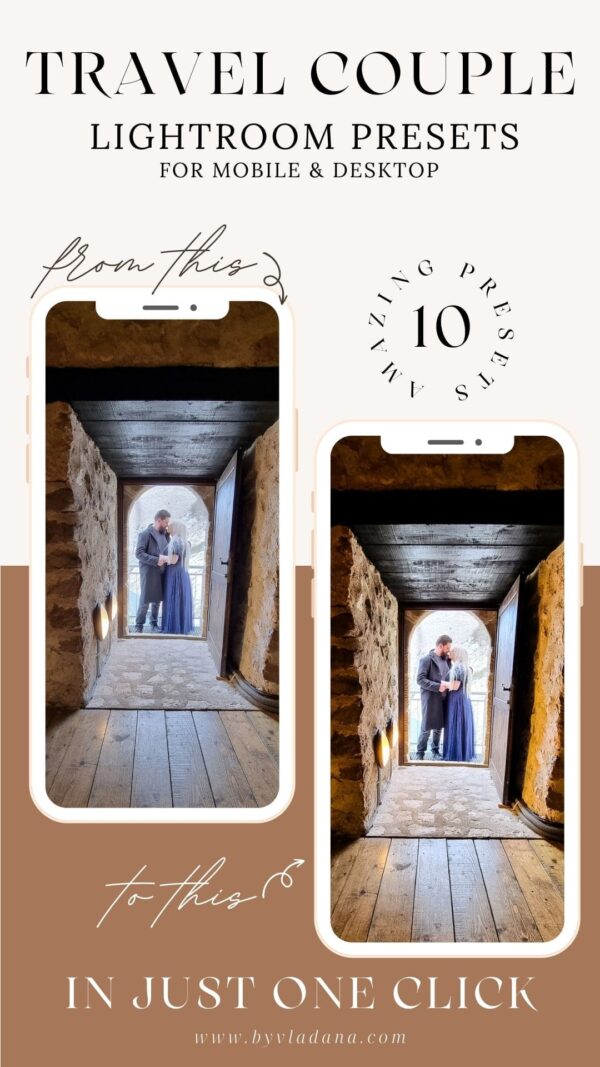 Travel Couple Lightroom Presets by Vladana (for mobile & desktop) - Image 3