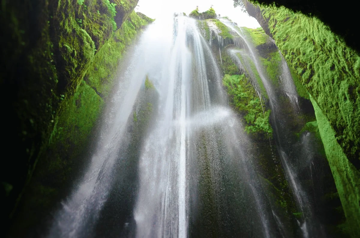 Gljúfrabúi hidden waterfall near Vik