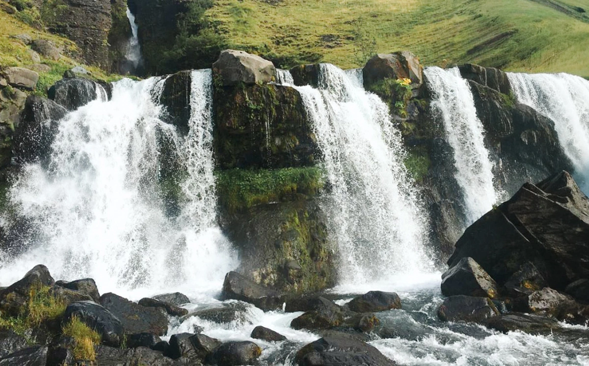 Gluggafoss waterfall. One of southern Iceland waterfalls
