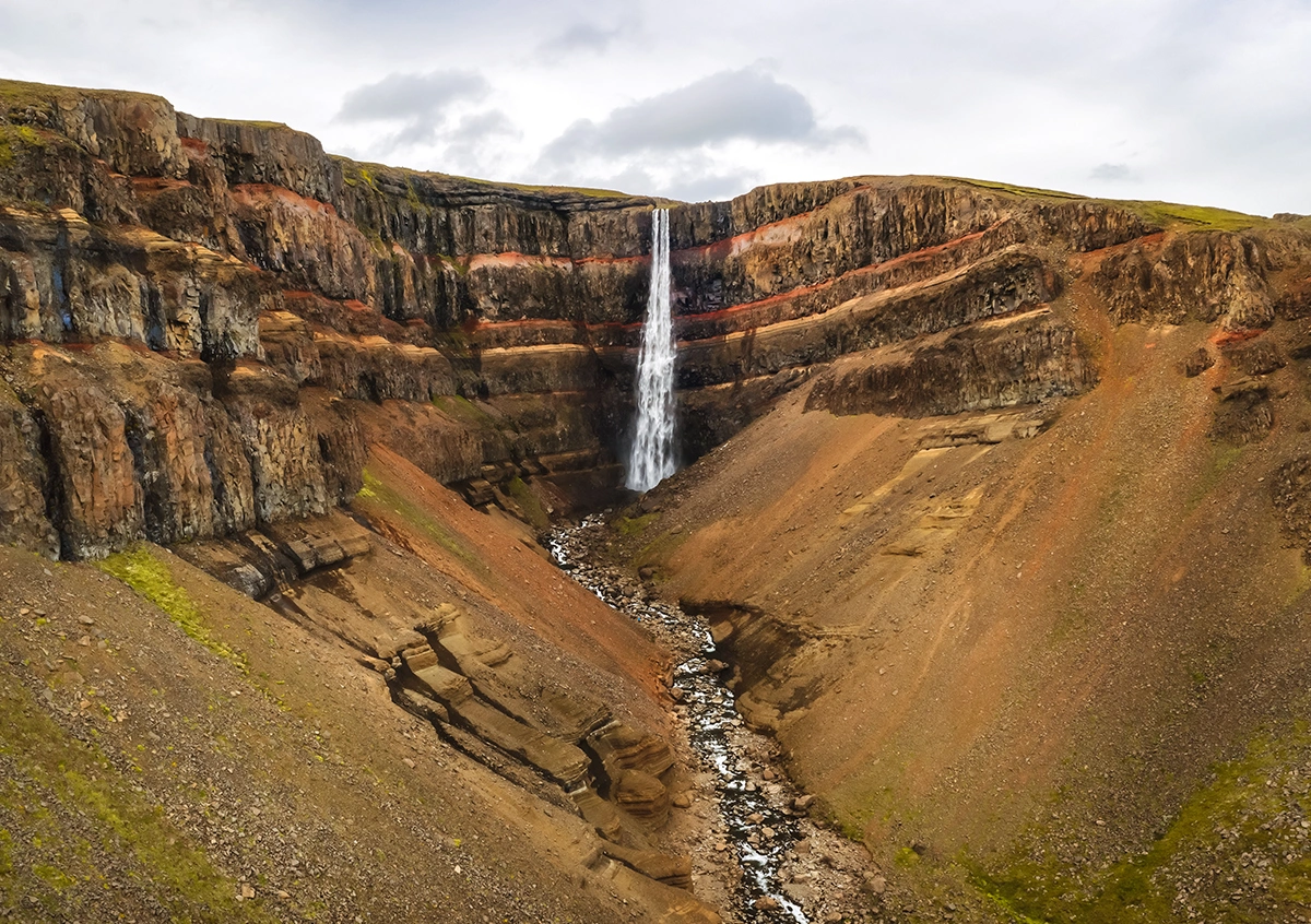 Háifoss waterfall in Iceland