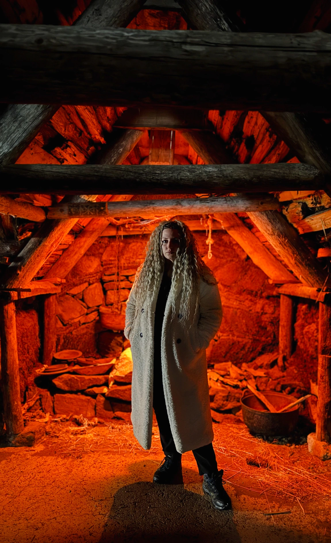 Inside the Sorcerer's cottage in Iceland