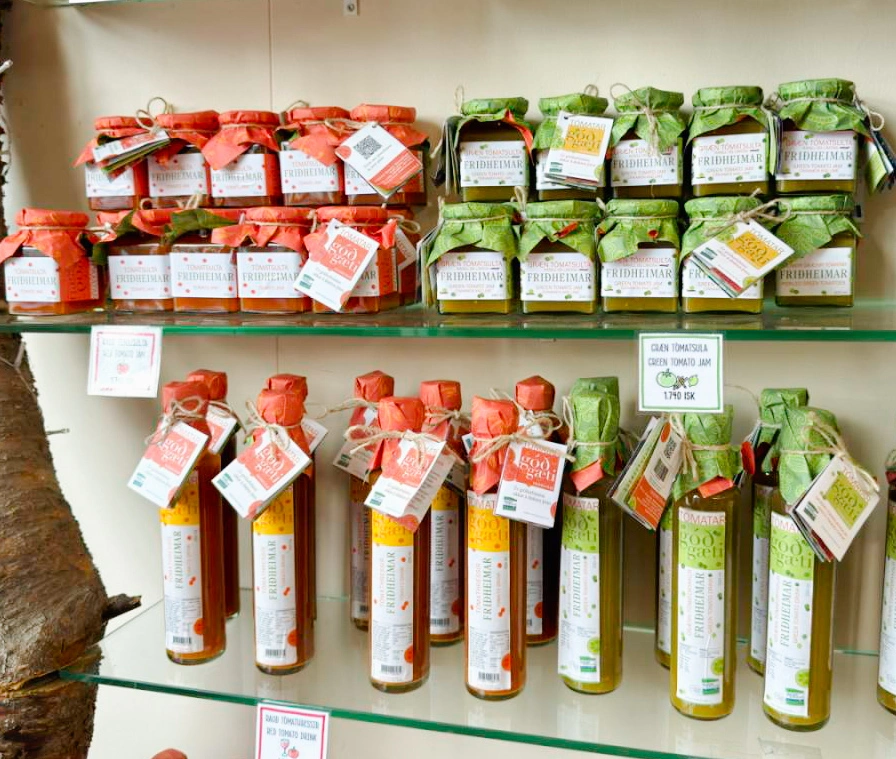 Souvenirs at Friðheimar Tomato Farm