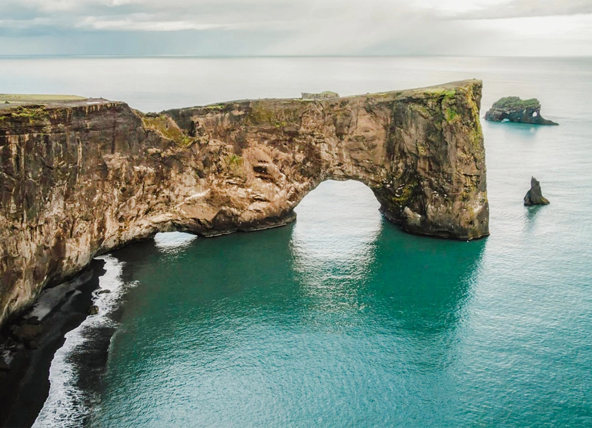 Beautiful view of Dyrhólaey Iceland
