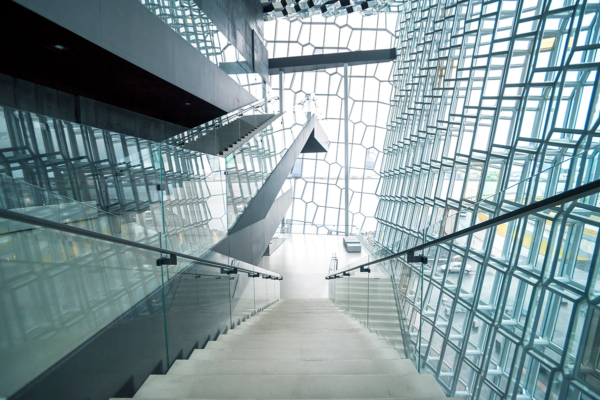 Interior of a Harpa Concert Hall